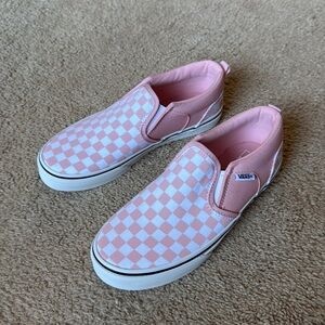 NIB Vans Asher Checkerboard Powder Pink
